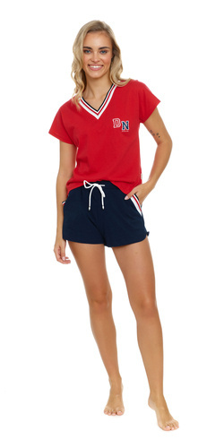 Piżama Damska 5117 Doctor Nap - red