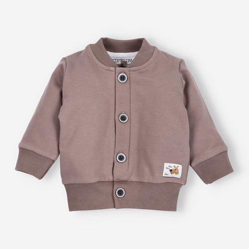 Bluza dresowa z bawełny organicznej Psiaki Nini brązowy