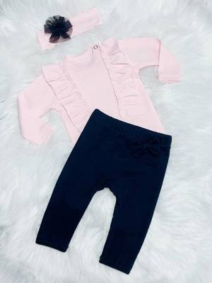 Spodnie niemowlęce Tosia Bambarillo granatowy