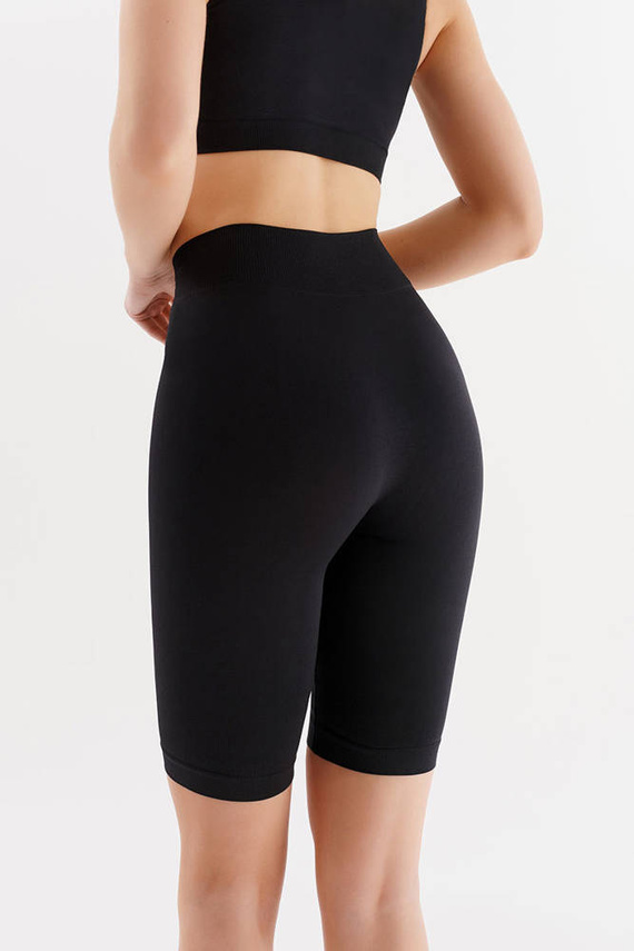 Legginsy damskie Seamless leggins short Gabriella czarny