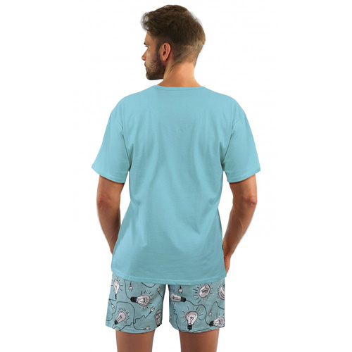 Bawełniana piżama męska 2431/6 Sesto Senso - żarówki 