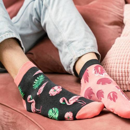 035 Zakostki Męskie  Asymetryczne More - grafitowy 010