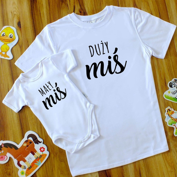 Zestaw Mały Miś, Duży Miś dla taty i syna Moocha