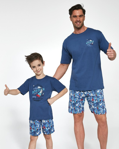 Piżama Chłopięca 789,790/96 BLUE DOCK Cornette - jeans 