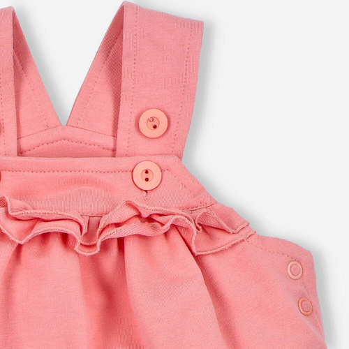 Sukienka z bawełny organicznej Śliweczki Nini różowy 