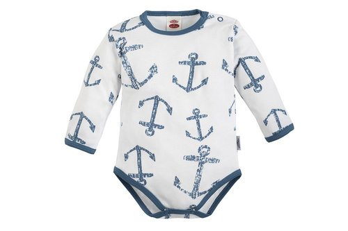 Body z długim rękawem "BLUE SEA"  Makoma niebieski