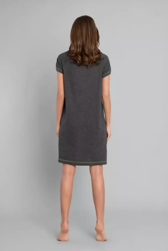 Koszula nocna damska Wolta Italian Fashion- ciemny melanż/zielony