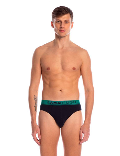 Slipy męskie M-1003 SD Lama zielony/granatowy