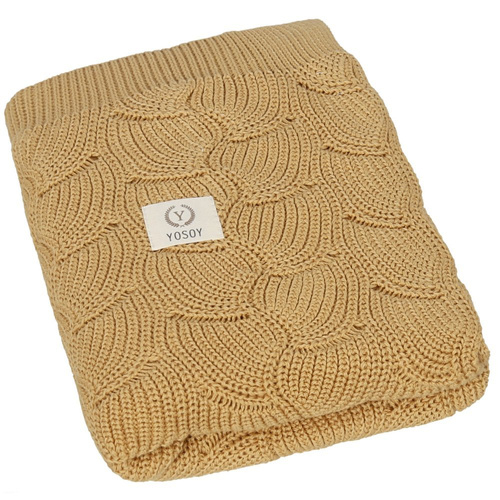 Kocyk WAVES eco cotton Ivory Yosoy 