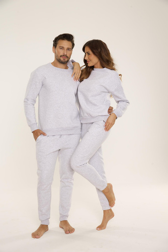 Bluza męska dresowa 813 Indigo Forex - jasny melanż