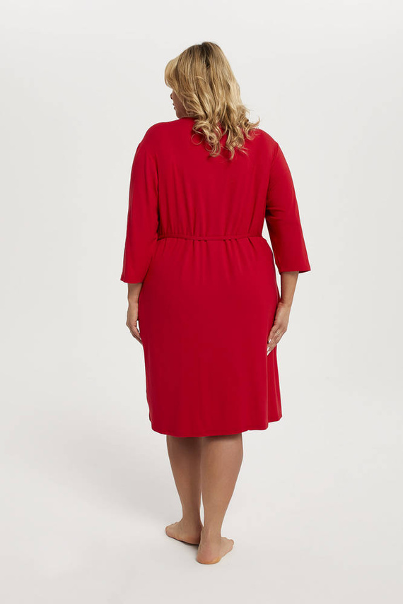 Szlafrok Damski Song Italian Fashion - czerwony