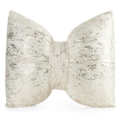 Eurofirany Kokarda 1 Poduszka świąteczna 45x55 zielony – welwet, ozdobna kokarda