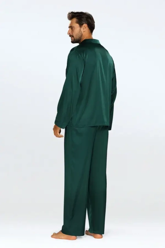 Komplet satynowy Lukas - zielony