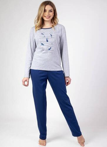 Piżama damska 668 Regina - szary