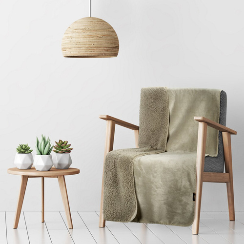 Koc dwustronny narzuta Tedy Eurofirany beżowy