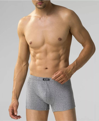 Bokserki męskie 3MH-199 A'3 Atlantic -granatowy-niebieski szary