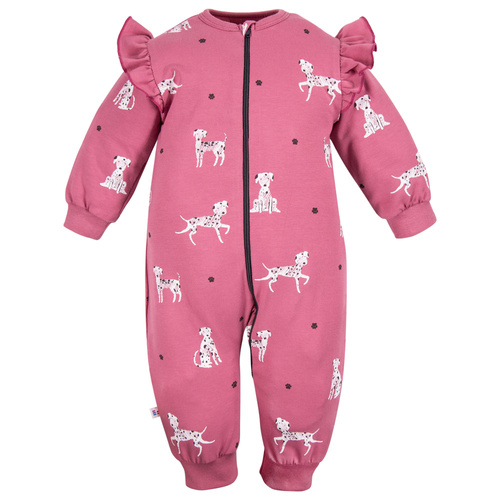 Pajac bez stópek Dogs & Spots  Eevi-  jagodowy