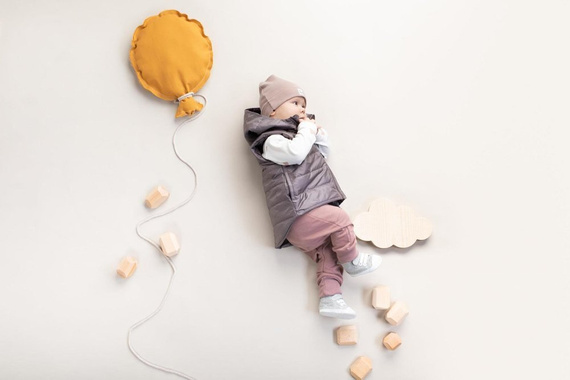 Kamizelka rozpinana dziecięca "Dreamer" Pinokio - szary