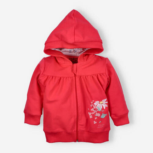 Bluza dresowa z bawełny organicznej Łąka Nini różowy