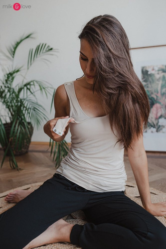 Top ciążowy i do karmienia Milky Nap Milk&Love beżowy