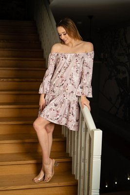 135 sukienka typu hiszpanka ciążowa i do karmienia Miracle lila