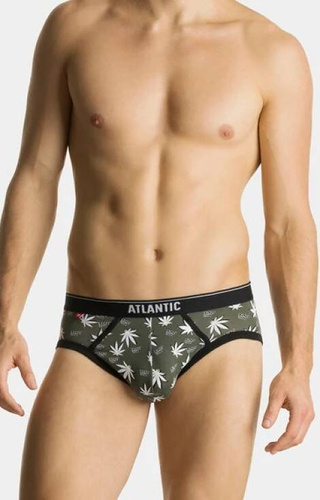 Slipy męskie 3MP-160 A'3 Atlantic - czarny-khaki