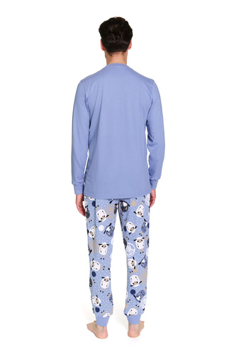 Doctor Nap 7347 – męska piżama bawełniana, wzór owce