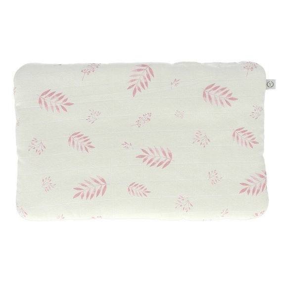 Poduszka muślinowa Blue leaves Yosoy - niebieski