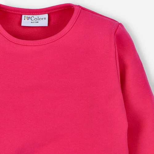 Bluza dresowa I love Colors - fuksja