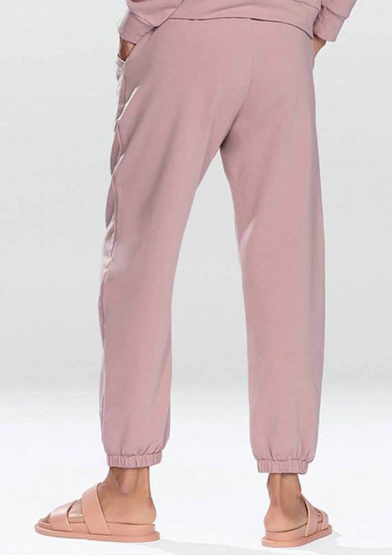 Spodnie dresowe Wenezja Dkaren pudrowy róż