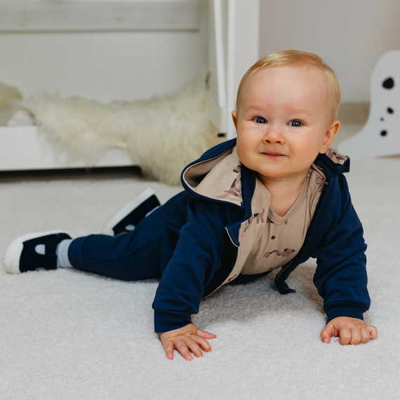 Komplet dresowy Puppy Playtime Eevi - granatowy