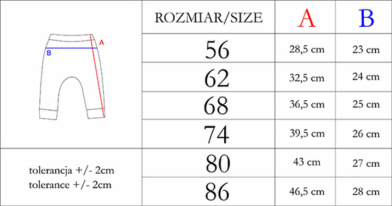 208016 Lizy Spodnie niemowlęce Nicol