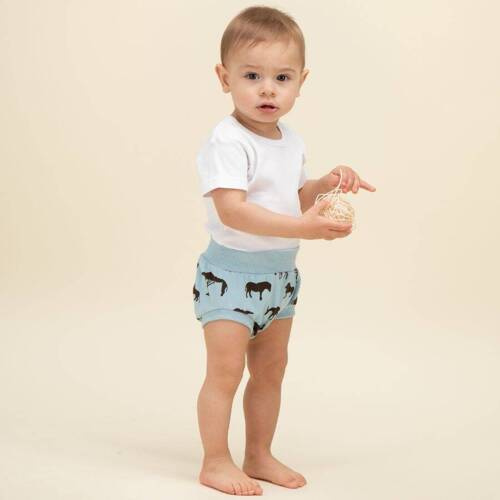 Bloomers niemowlęcy Safari Pinokio - afryka niebieski