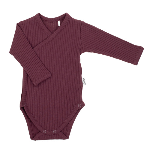 Body niemowlęce Nicol Alisa 217096 – bawełna prążek, dł. rękaw