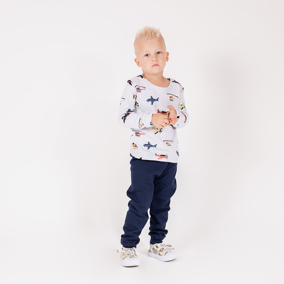 Nicol 219036 Willy – piżama chłopięca bawełniana , długi rękaw, spodnie