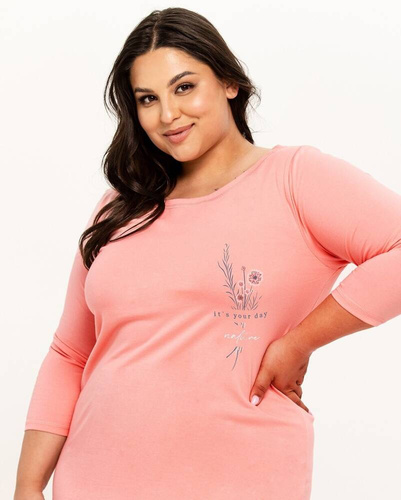 Koszula Damska 3266/3267 Ashley  Taro-  koralowy