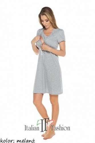 Radość Koszula Ciążowa i do Karmienia Italian Fashion- melanż