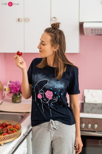 Boob bluzka do karmienia Milk&Love ciemny granat 