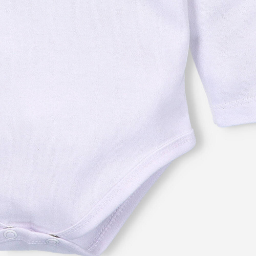 Body z bawełny organicznej Jelonki Nini biały