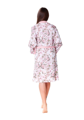 Szlafrok peniuar 86462 Kamelia Mewa różowy 