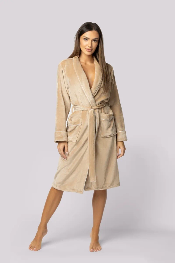 Szlafrok damski Comfy Envie beige 