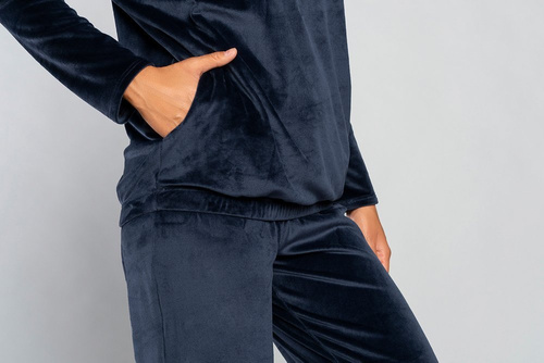 Komplet Damski dł. rękaw, dł. spodnie Juga Italian Fashion granat 