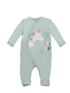 "UNICORN"  Pajac niemowlęcy Makoma miętowy