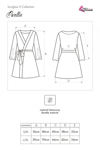 Szlafrok damski Parllie LC 90393-1 Sunglow X Collection LivCo Corsetti