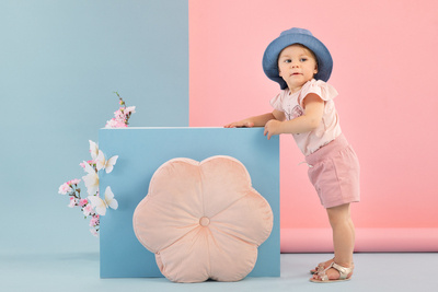 Kapelusz dziewczęcy Summer Mood Pinokio - jeans