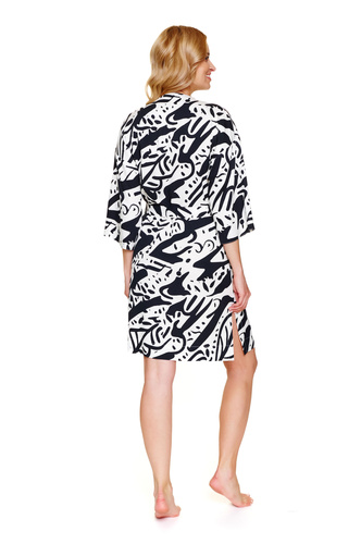 Doctor Nap 7311 – Szlafrok damski La Palma z wiskozy, z kieszeniami
