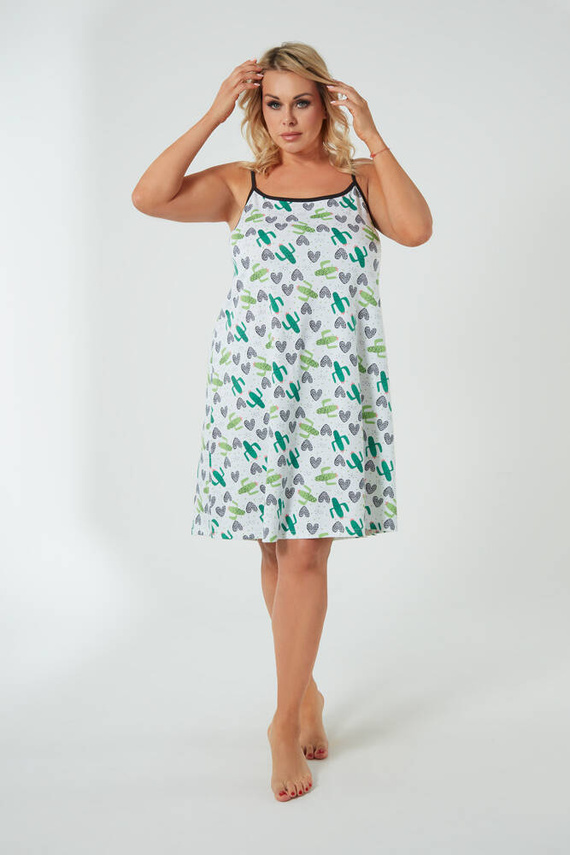 Koszula nocna z wąskim ramiączkiem Picos Italian Fashion - druk