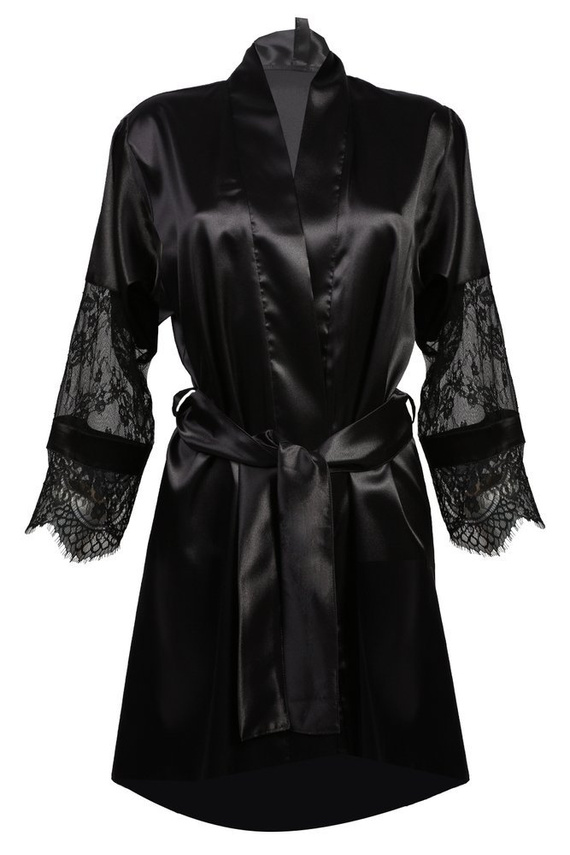 Podomka Szlafrok Damski Beatrice Dkaren - Czarny