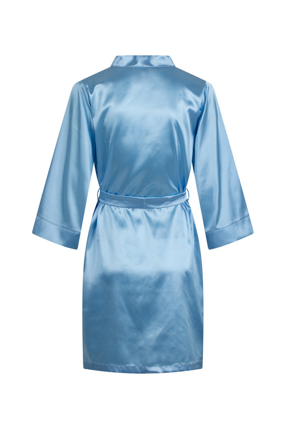 Szlafrok damski satynowy Vesna ByShelly - błękitny