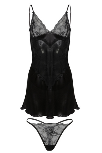 Jeniffer Halka nocna damska DKaren - czarna